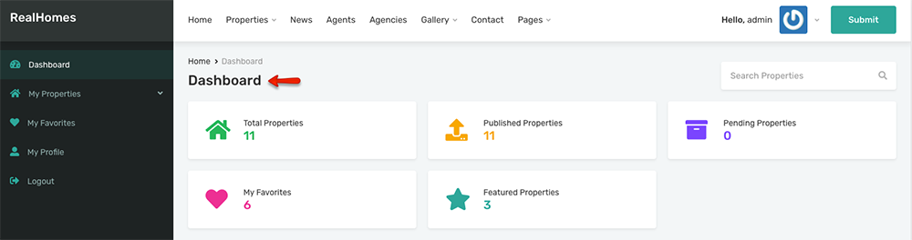 Dashboard Summarised Info Module