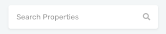 Dashboard Properties Search Field