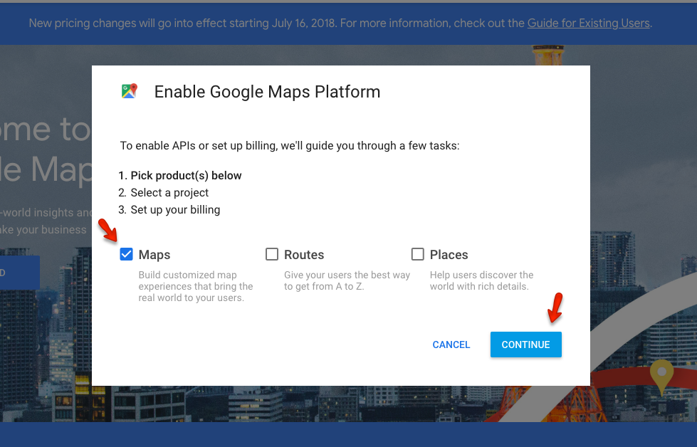 Google Maps Setup