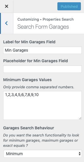 Minimum and Maximum Values For Garages