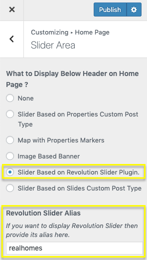 Slider Revolution Real Homes Documentation