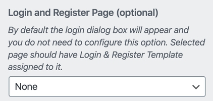 Login & Register Customizer Settings