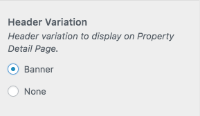 Basic Settings of Property Detail Page