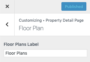 Floor Plan Settings