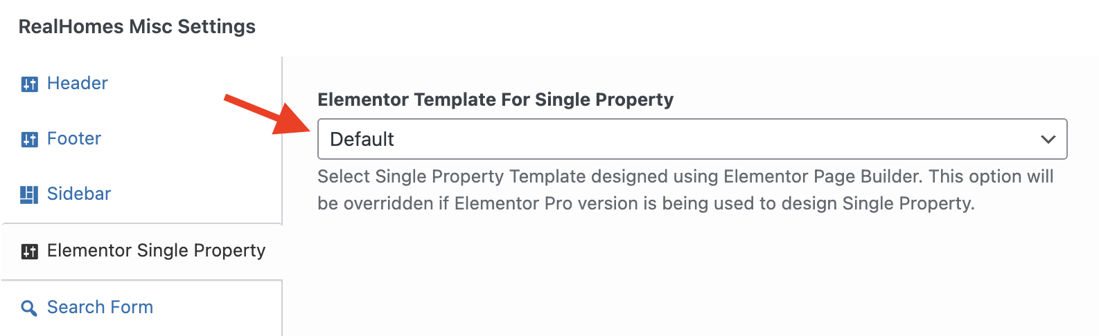 Single Property Elementor Template for Individual Properties